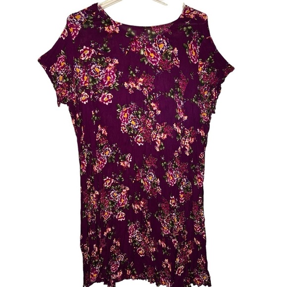 Woman Within Pink Floral Sleeveless Maxi Dress with Crochet Sweater Size 4X NWT - Picture 7 of 15